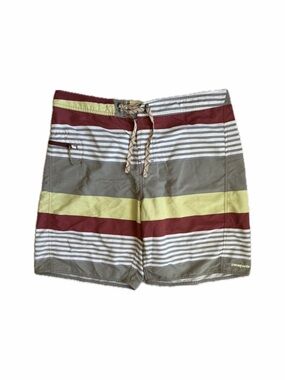 Y2K Patagonia Men's Striped Board Shorts — Size 36